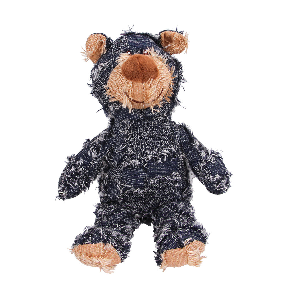 Indestructible & Interactive Bear Dog Toy For Aggressive Chewers