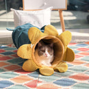 Cat Tunnel – Colorful Flower Design for Play and Relaxation