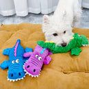 Squeaky crocodile plush for aggressive chewers ๐