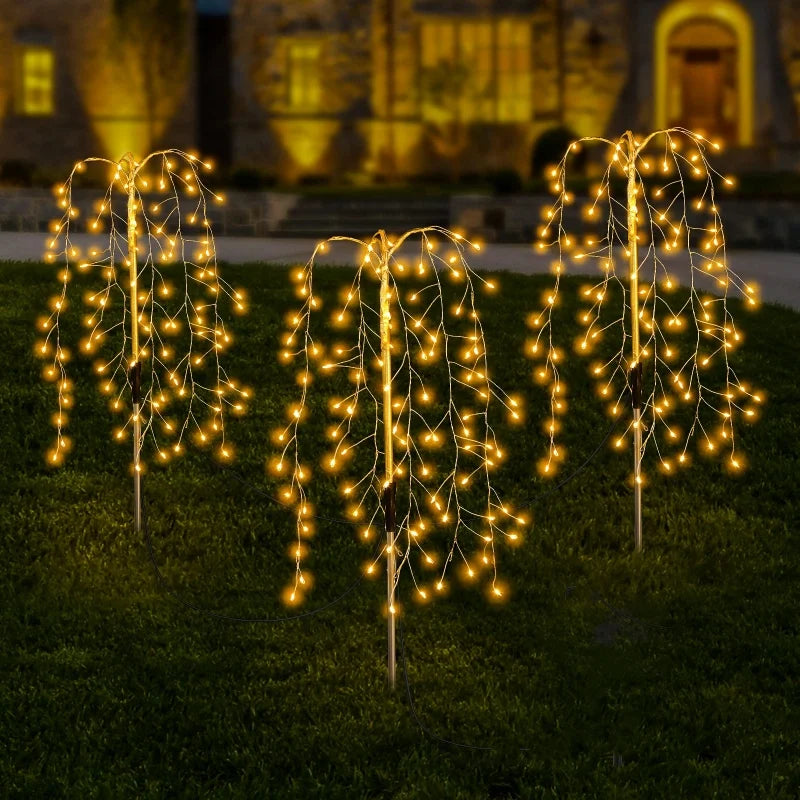 3 Packs Solar Garden Lights Outdoor Decor