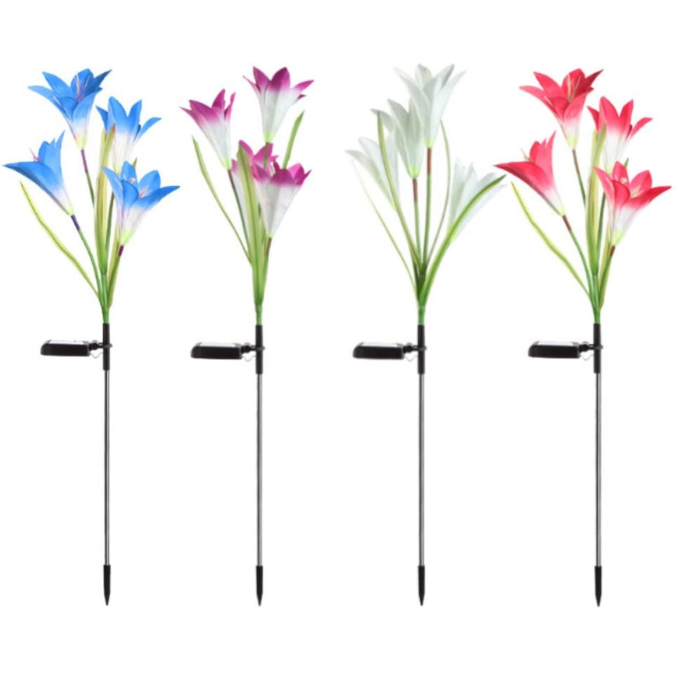 Solar Lily Garden Stake Lights