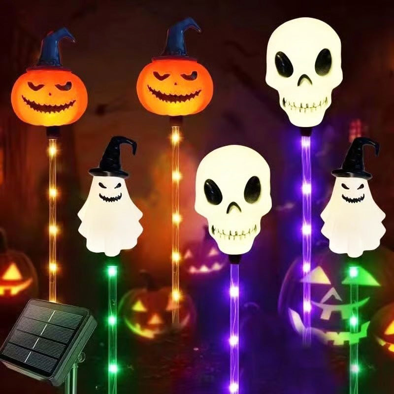 2025 Upgraded ๐ป๐ 6-Packs LED Solar Halloween Ground Lights