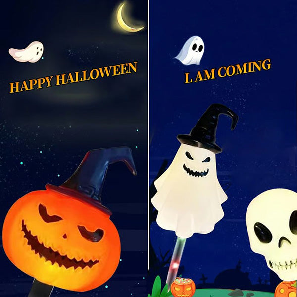 2025 Upgraded π»π 6-Packs LED Solar Halloween Ground Lights