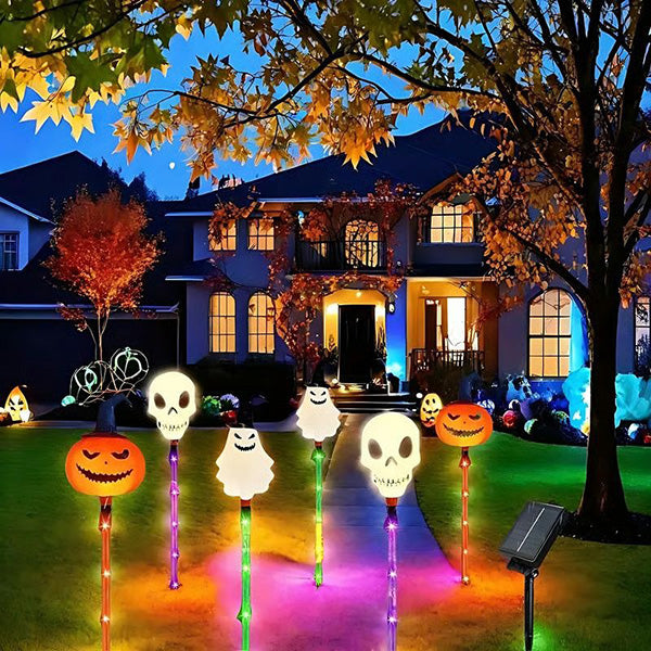 2025 Upgraded ๐ป๐ 6-Packs LED Solar Halloween Ground Lights