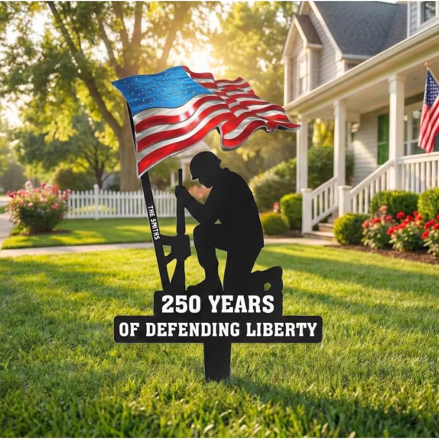 250 Years of Defending Liberty Metal Garden Stake