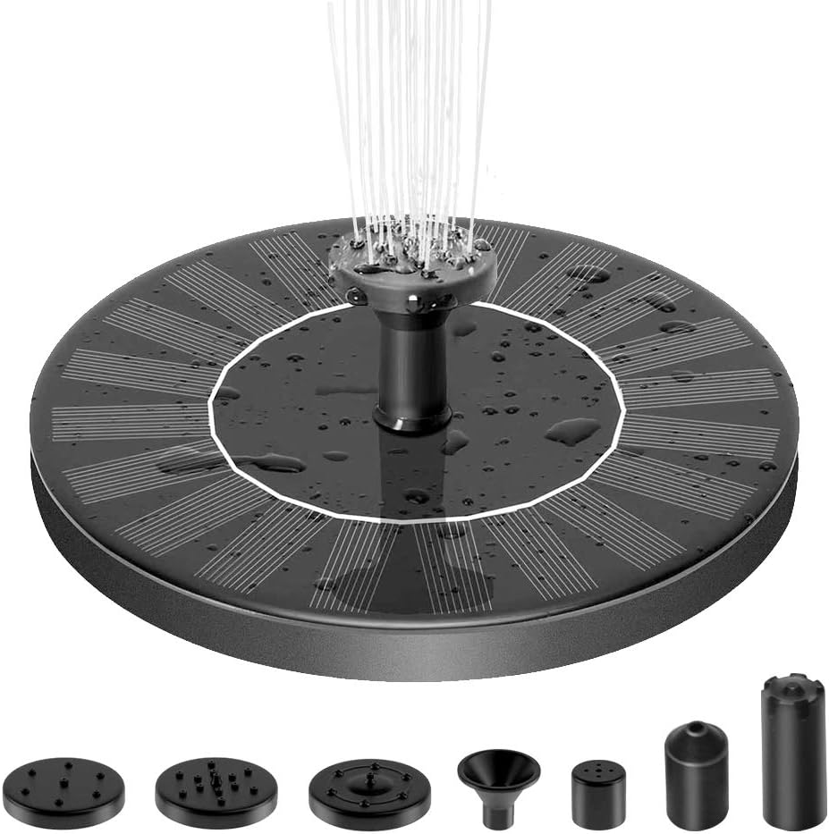 Bird Bath with Solar Fountain Set