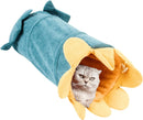 Cat Tunnel – Colorful Flower Design for Play and Relaxation