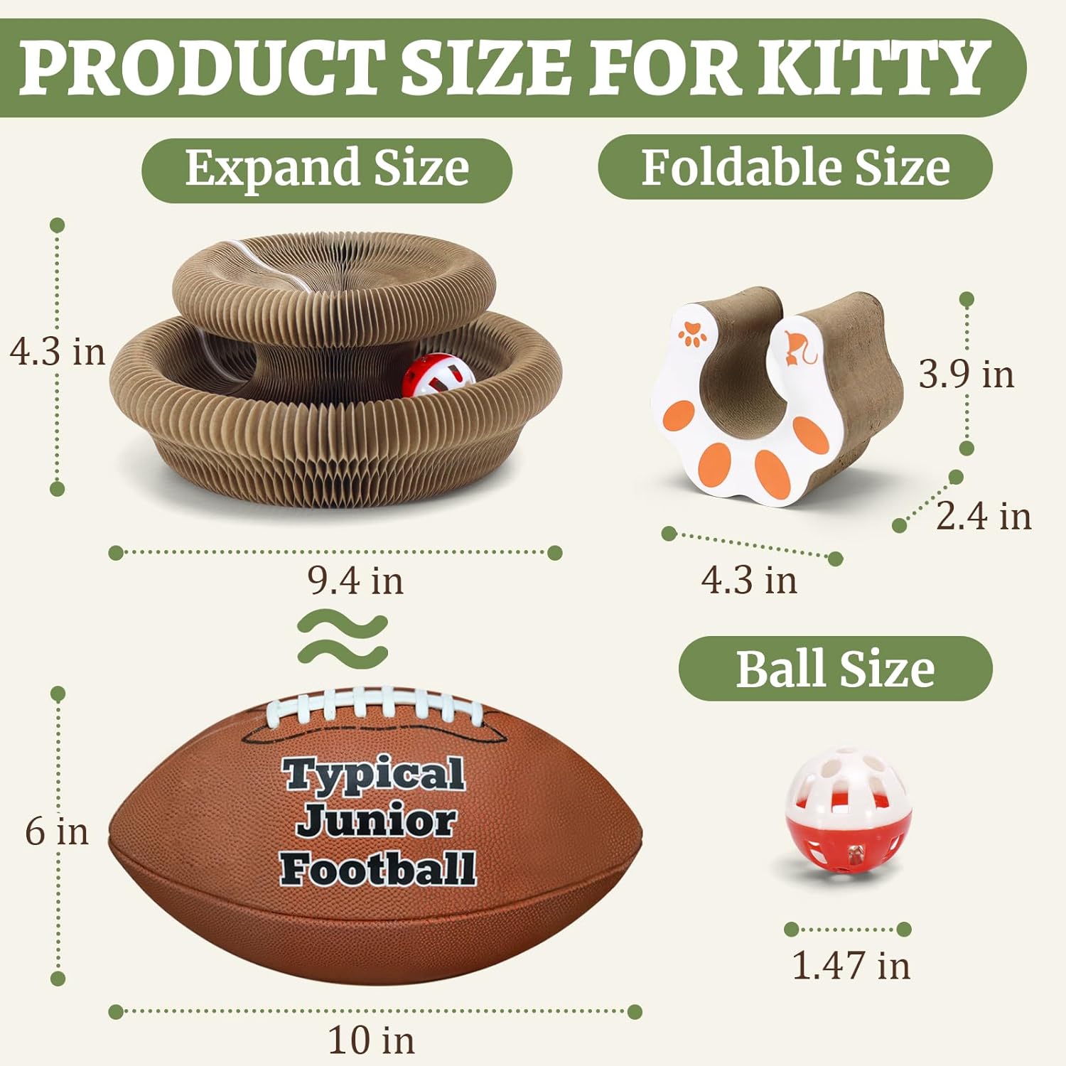 Kitty Kurlz Accordion Magic Organ Cat Scratcher Toys