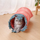 Cat Tunnel – Colorful Flower Design for Play and Relaxation