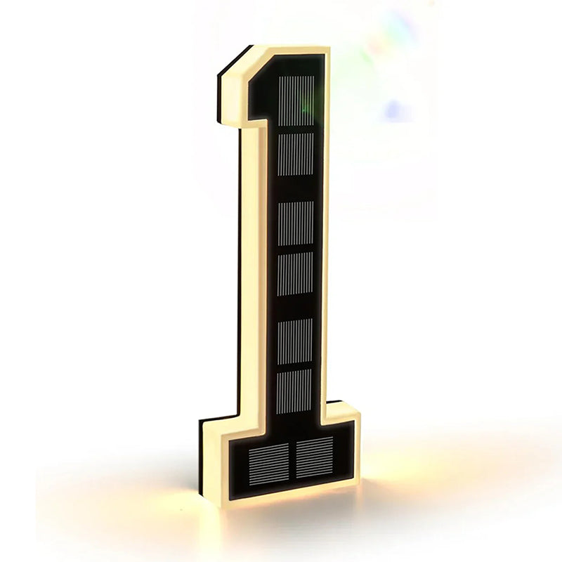 9 Inch Solar Lighted House Numbers for Outside