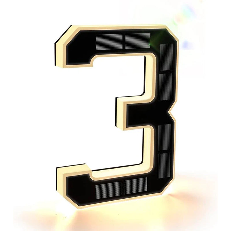 9 Inch Solar Lighted House Numbers for Outside