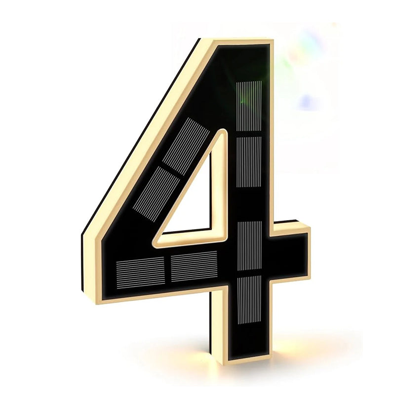 9 Inch Solar Lighted House Numbers for Outside