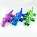 Squeaky crocodile plush for aggressive chewers ๐