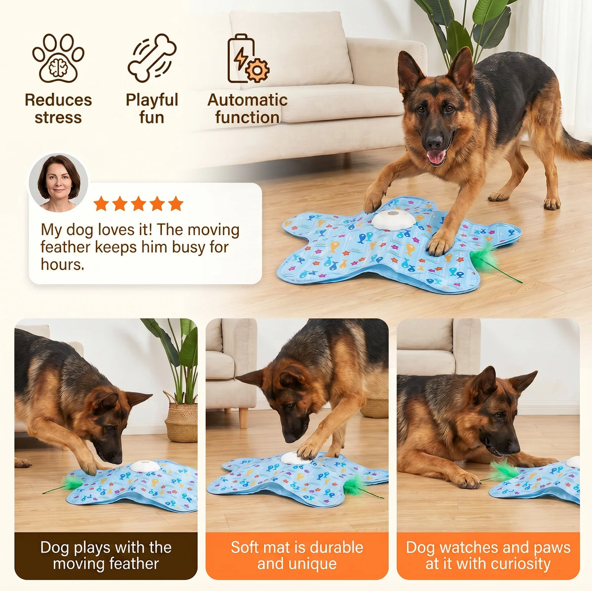 Automatic Hide and Seek Interactive Dog Toy