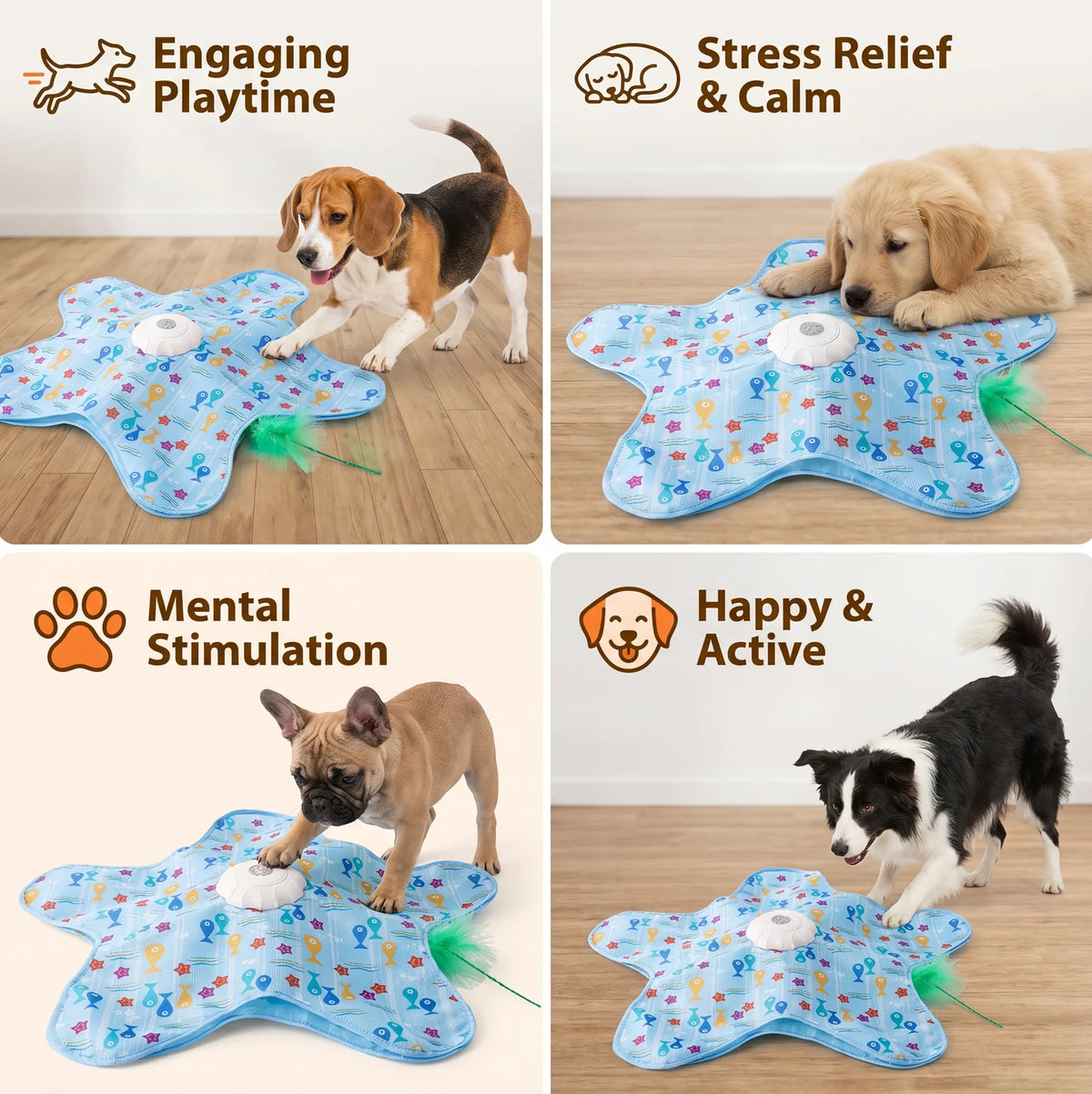 Automatic Hide and Seek Interactive Dog Toy
