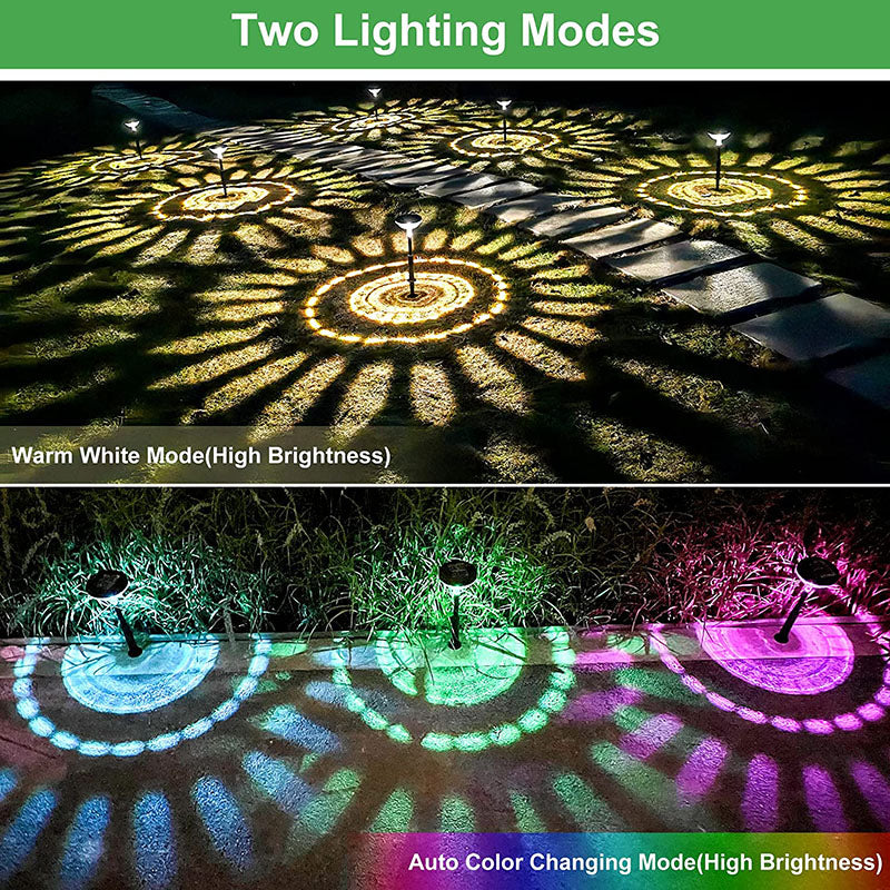 4 Packs Solar Landscape Pathway Lights Outdoor