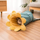 Cat Tunnel – Colorful Flower Design for Play and Relaxation