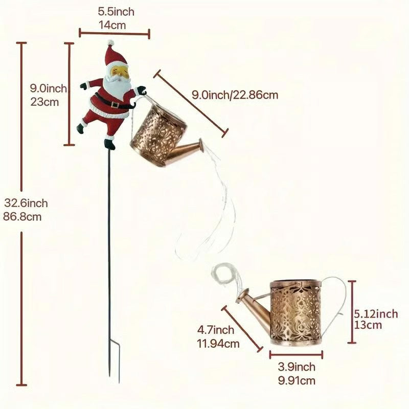 🎅Christmas Sale 49% OFF🎄Christmas Solar Santa Kettle Lights