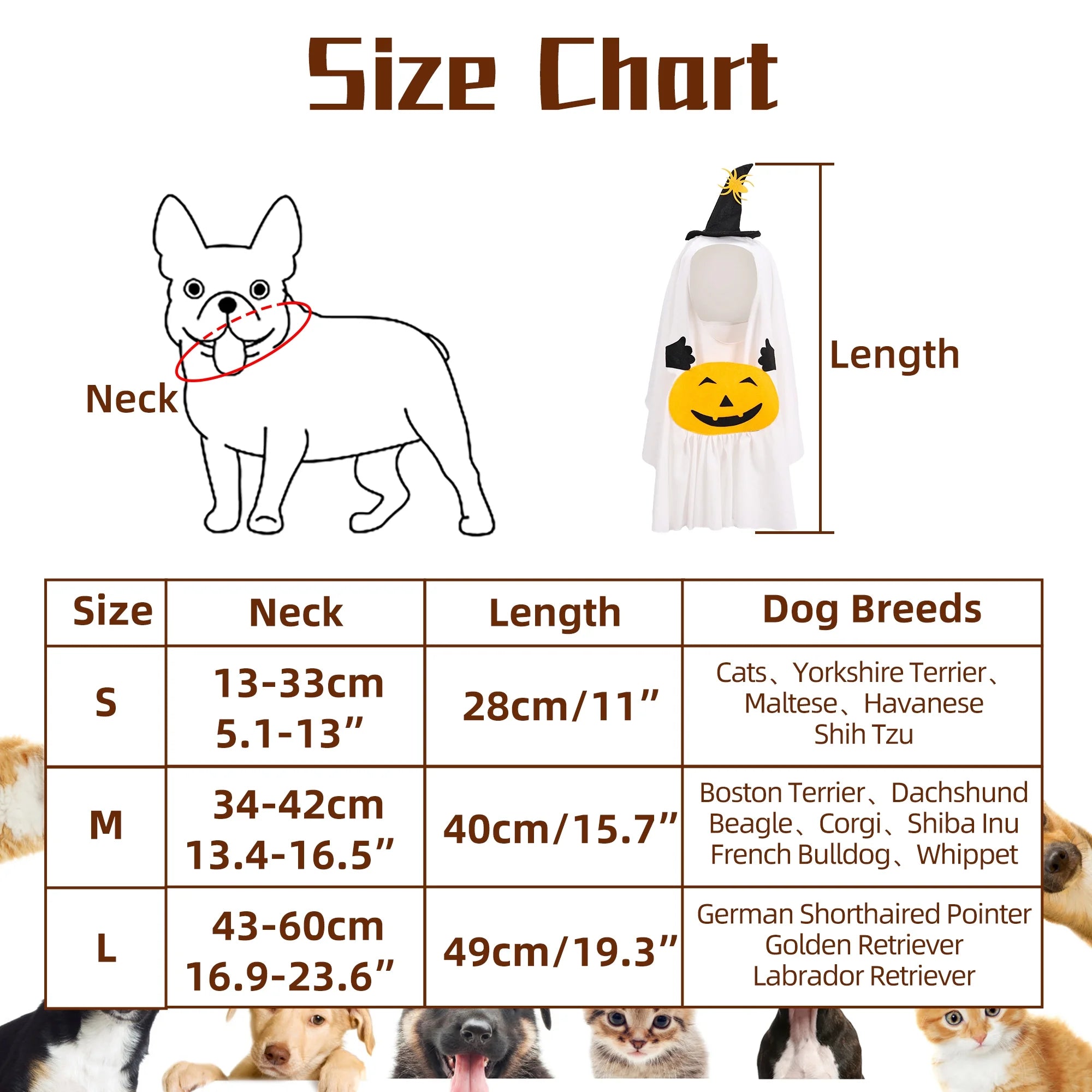 Creative Pumpkin Ghost Halloween Costume for Pets