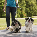 Double TangleFree Dog Leash with Light, Waste Bag Holder & 360° Swivel for Two Dogs
