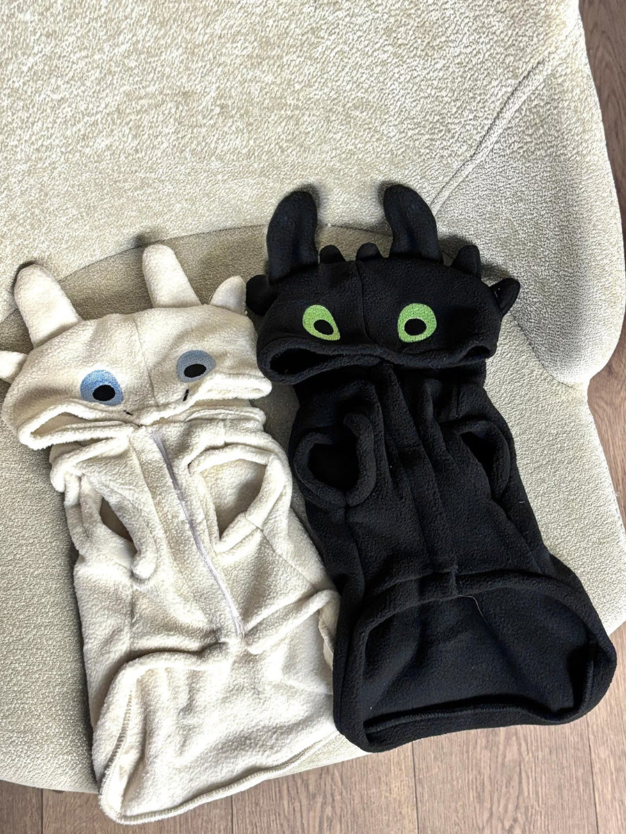 Halloween Devil Dragon Pet Costume, Dog & Cat Fall Winter Outfit