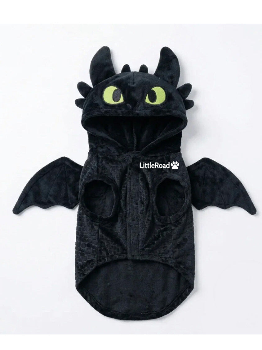 Halloween Devil Dragon Pet Costume, Dog & Cat Fall Winter Outfit