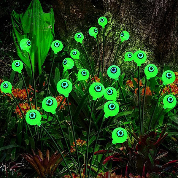 4-Packs Halloween Solar Scary Eyeball Lights