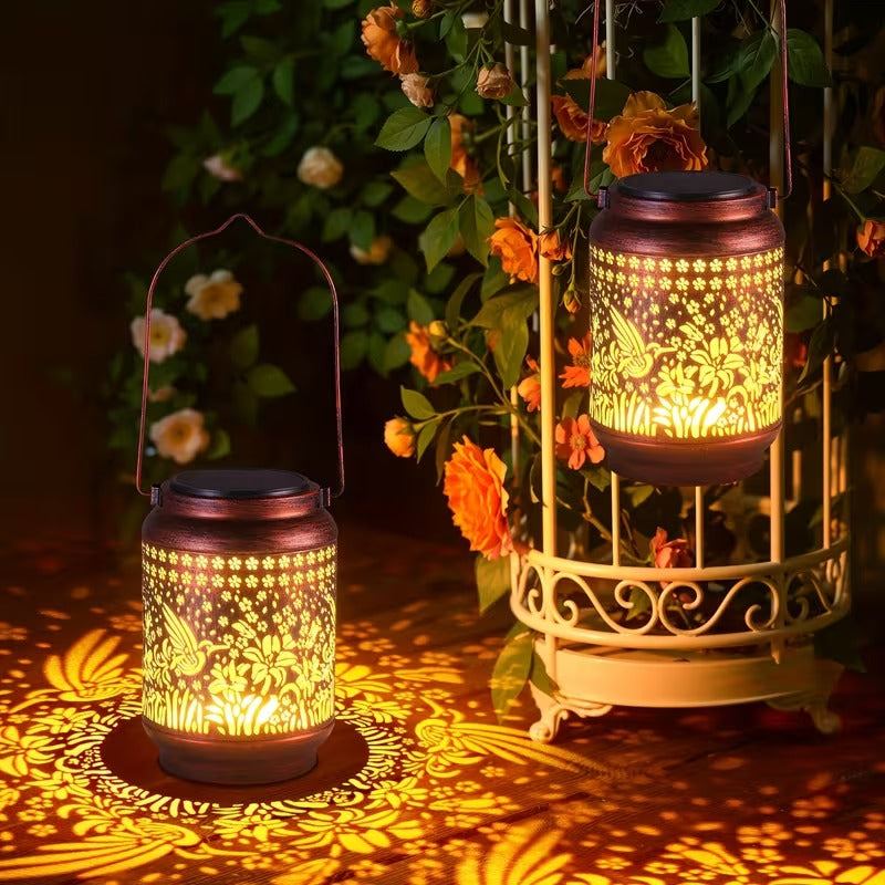 Hummingbird Solar Garden Lantern Light