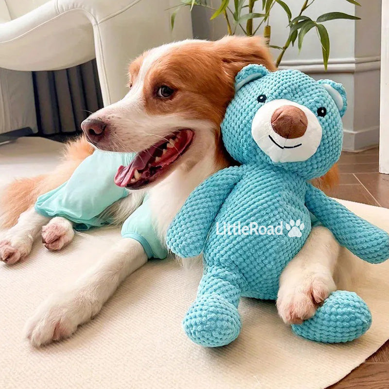 Indestructible Teddy Bear Toy For Aggressive Chewers | The Blue Giant Bear