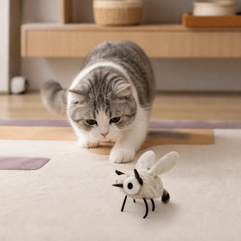 Motion-Activated Flying Insect Cat Toy