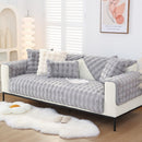 Cosy Plush Solid Colour Non-slip Sofa Cover for Dogs
