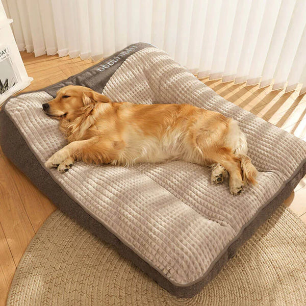 Calming Dog Cushion - Large Thick Scratch-resistant Spine Protection Dog Cushion Bed