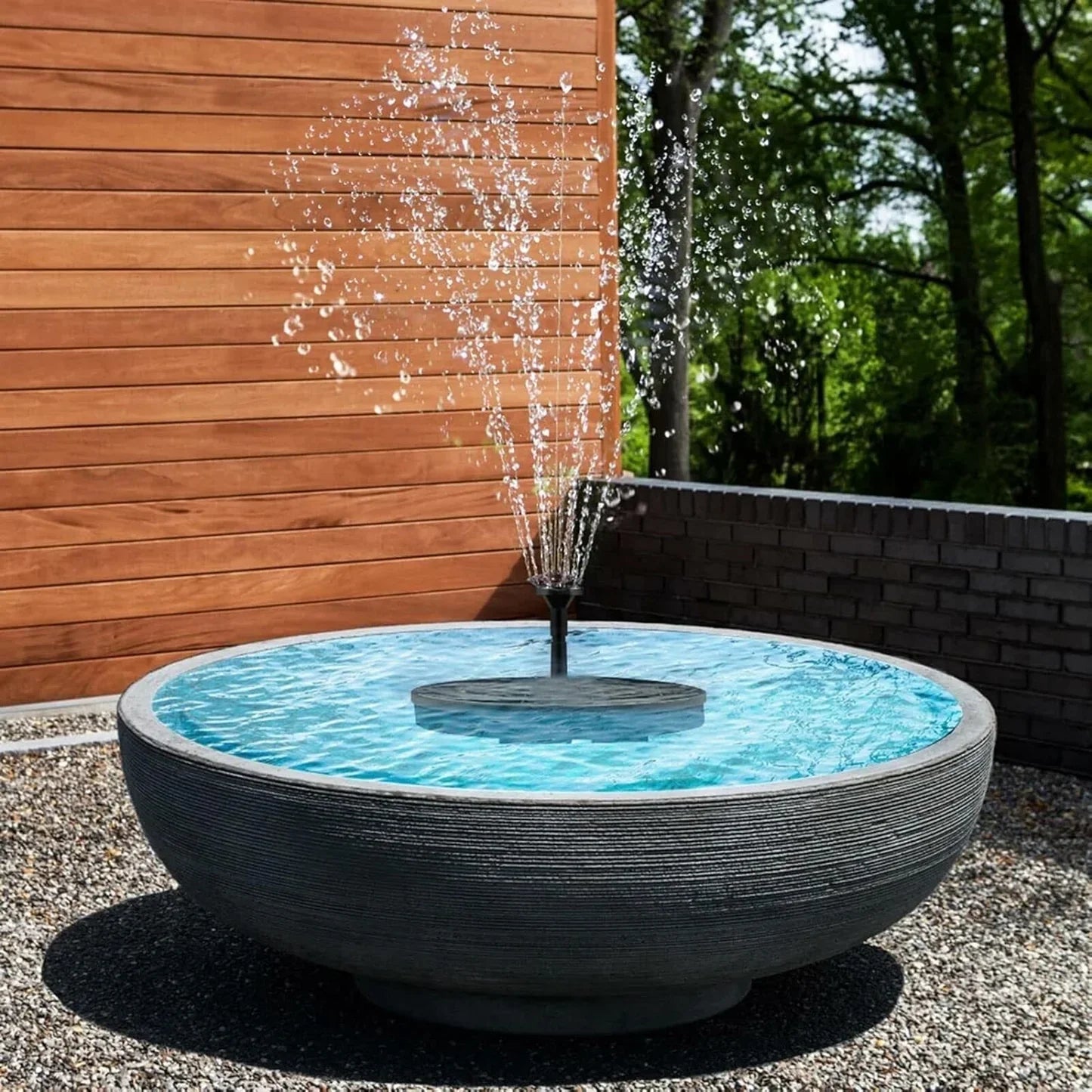 Bird Bath with Solar Fountain Set