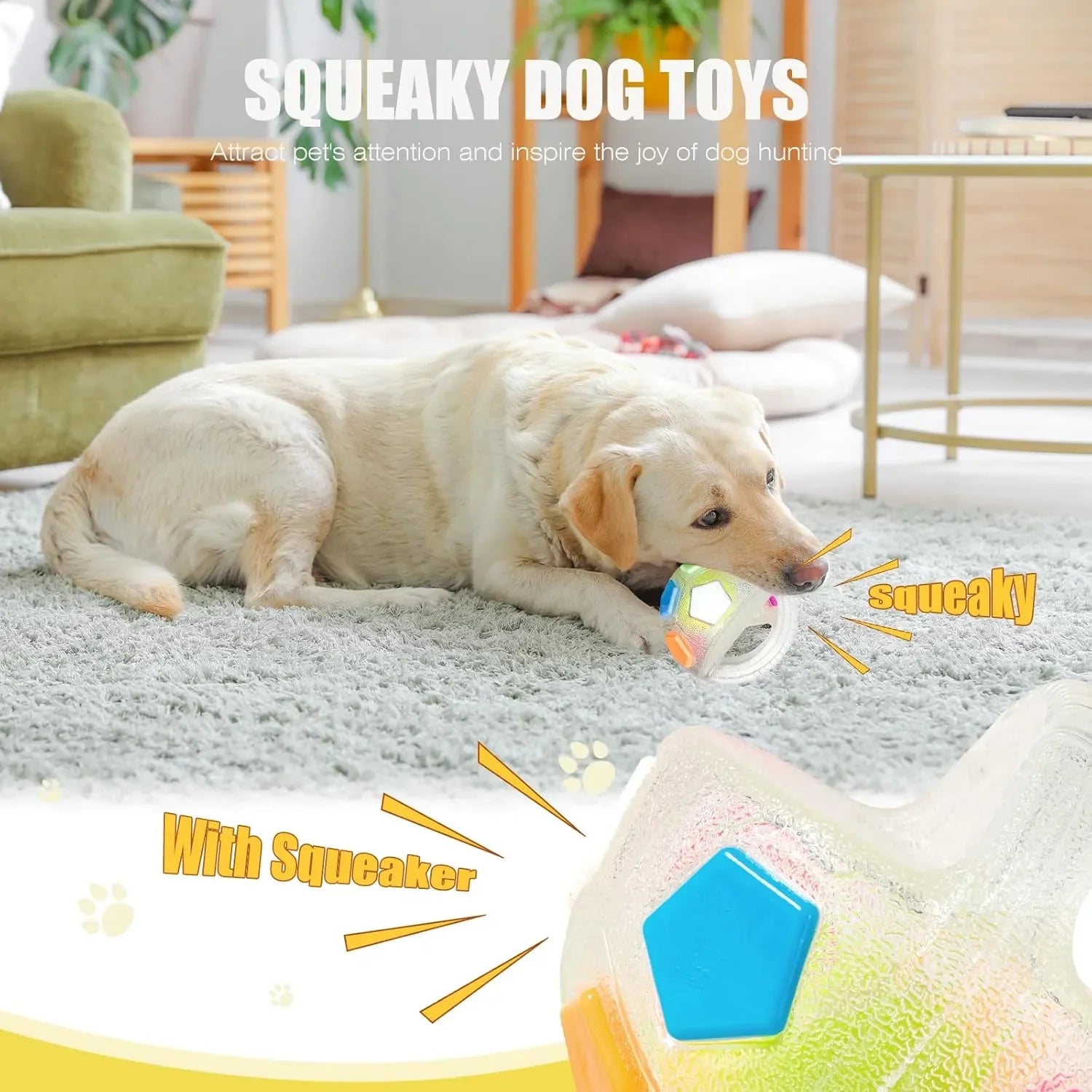 The Mellow Dog Calming Ball with Handle