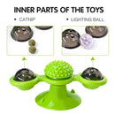 Interactive Windmill Cat Toys with Catnip