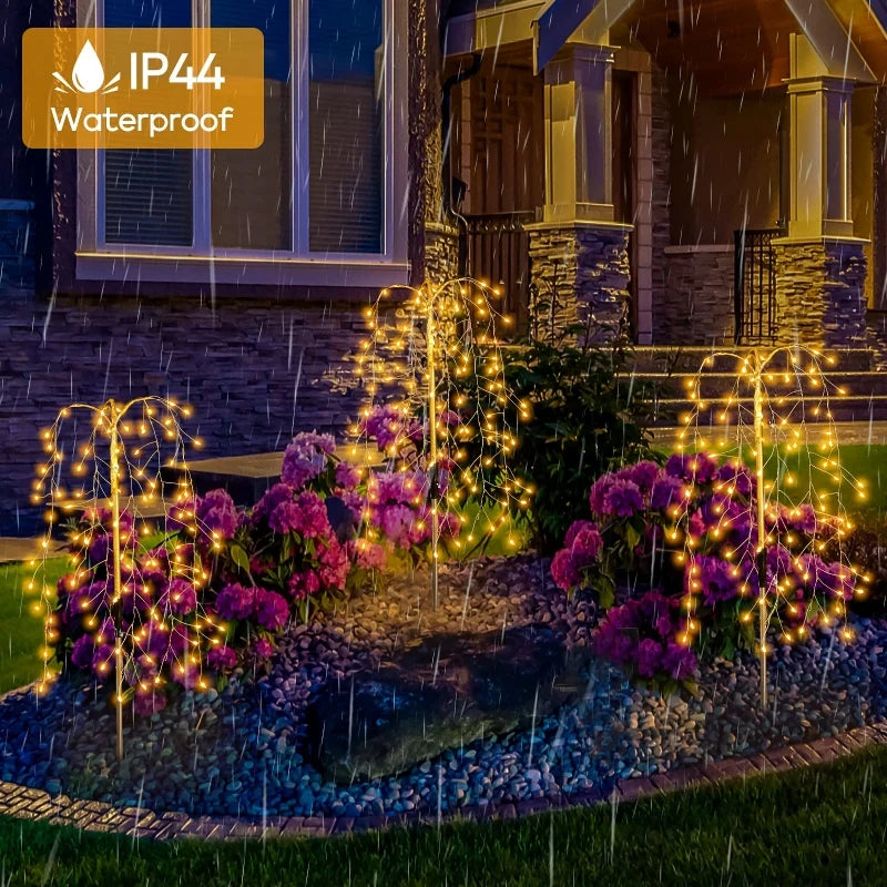 3 Packs Solar Garden Lights Outdoor Decor