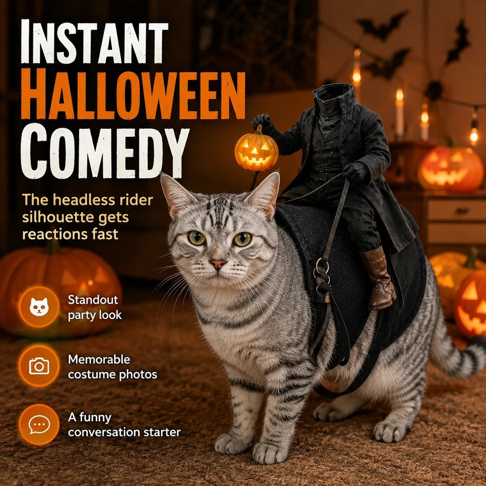The Headless Rider Pet Halloween Costume ๐