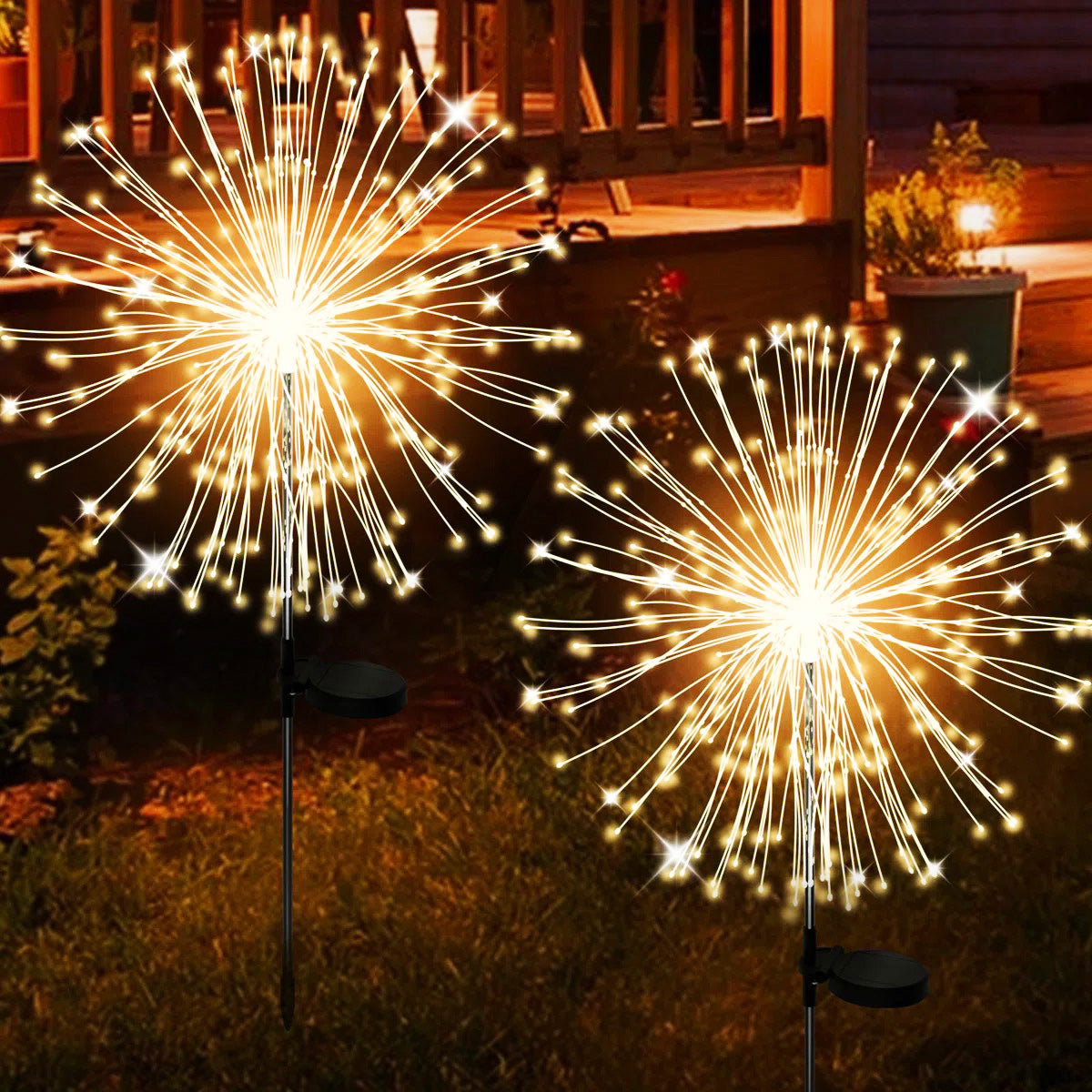 Starlit Starburst Light - Solar Firework Garden Lights