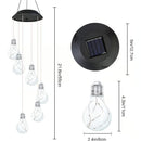 (🔥2025 BEST GIFT TO FAMILY🔥)Colorful LED Solar-Powered Light Bulb Wind Chimes