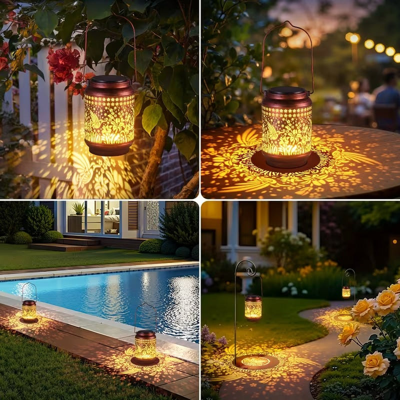 Vibrant Hummingbird Solar Lantern - Light Up Your Garden Night & Day
