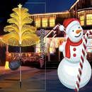 3 Pack Seven Colors Gradient Solar Christmas Tree Lights