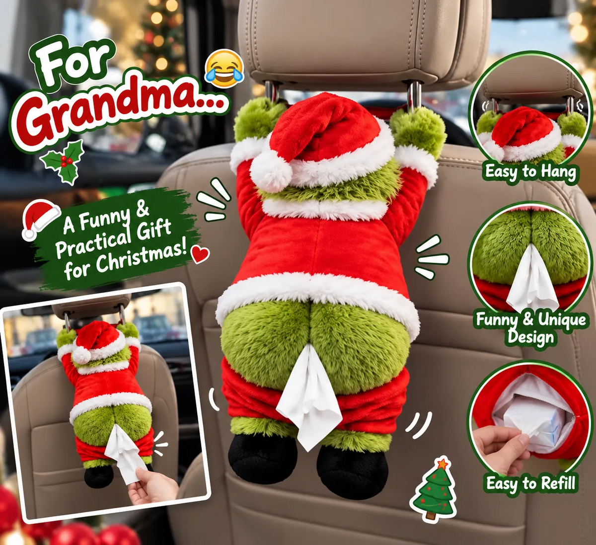 The Grumpy Bum Tissue Holder