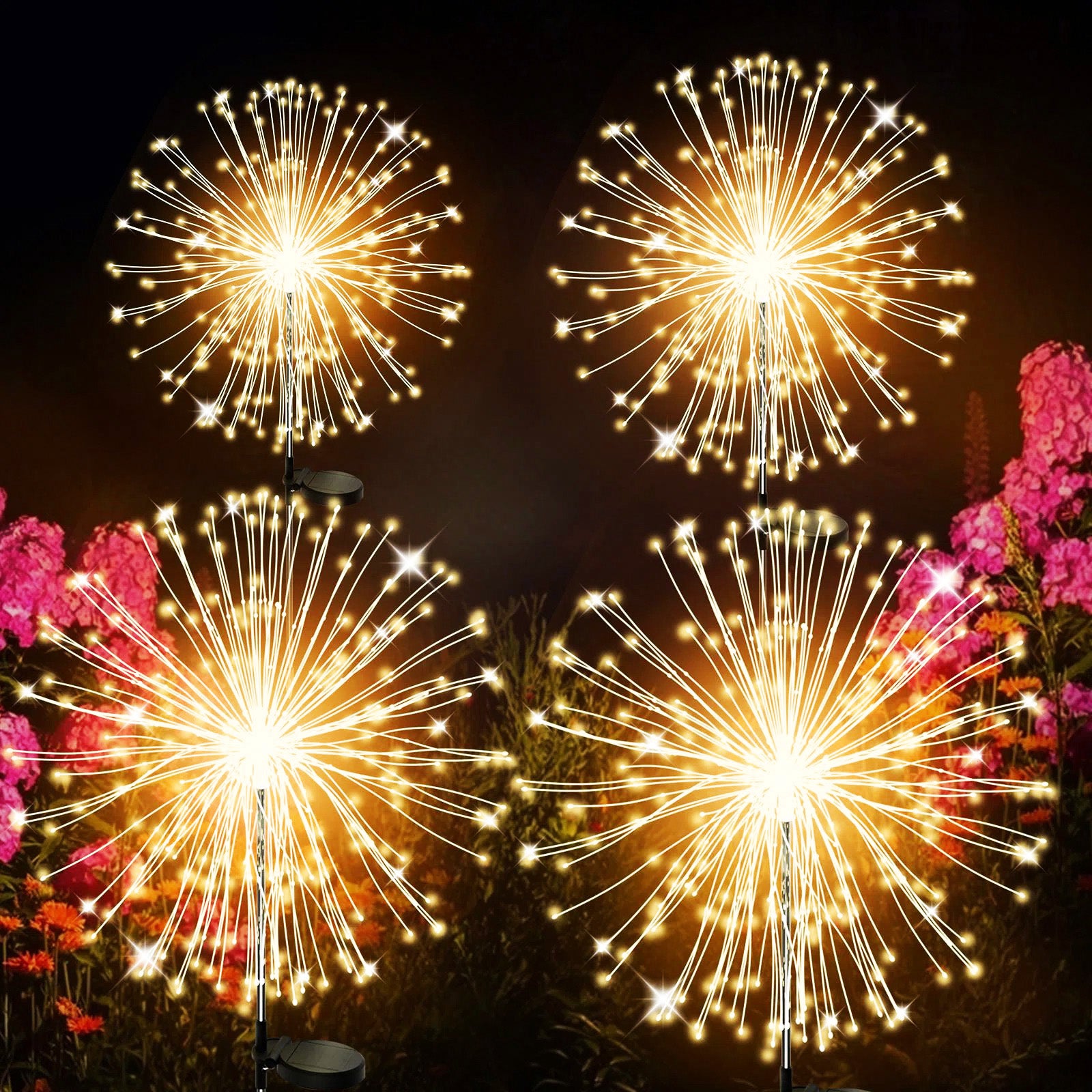 Starlit Starburst Light - Solar Firework Garden Lights