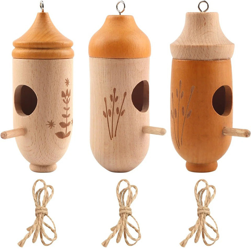 Wooden Hummingbird House - Gift for Natural Lovers