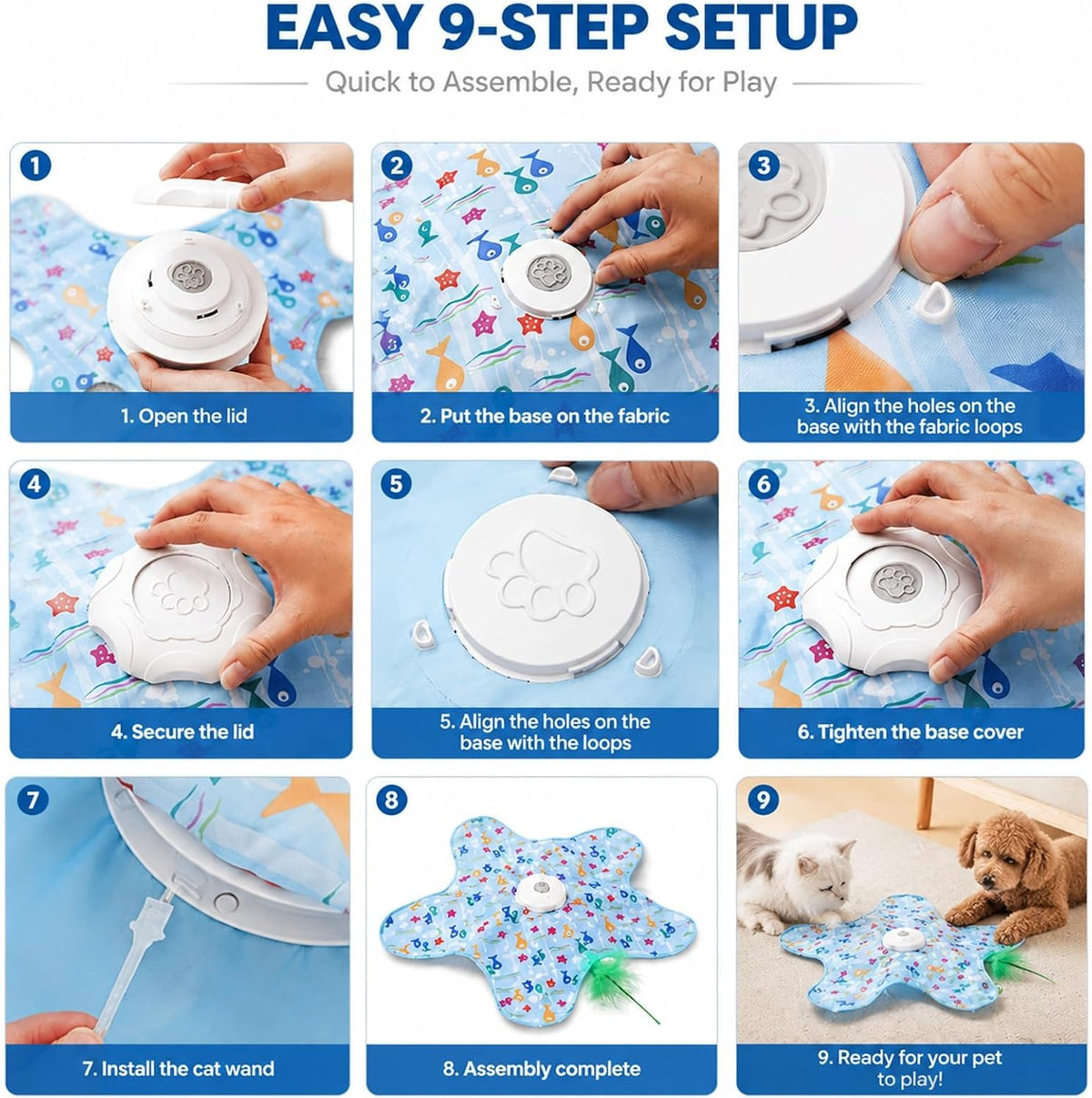 Automatic Hide and Seek Interactive Dog Toy