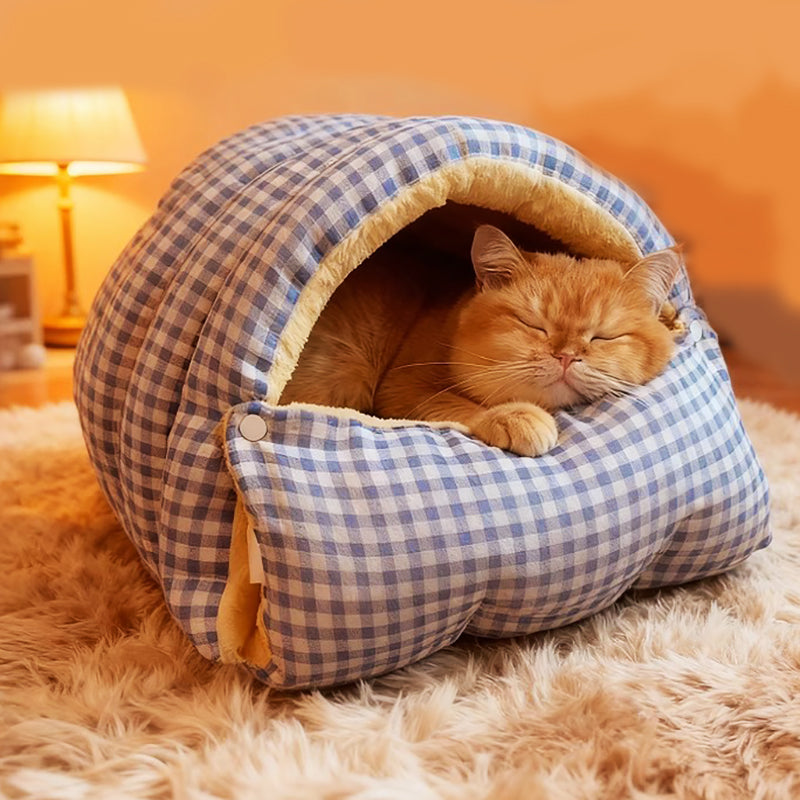🐈2025 New Removable and Washable Winter Closed-Off Cat Bed 🐾