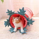 Cat Tunnel – Colorful Flower Design for Play and Relaxation