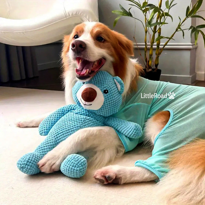 Indestructible Teddy Bear Toy For Aggressive Chewers | The Blue Giant Bear