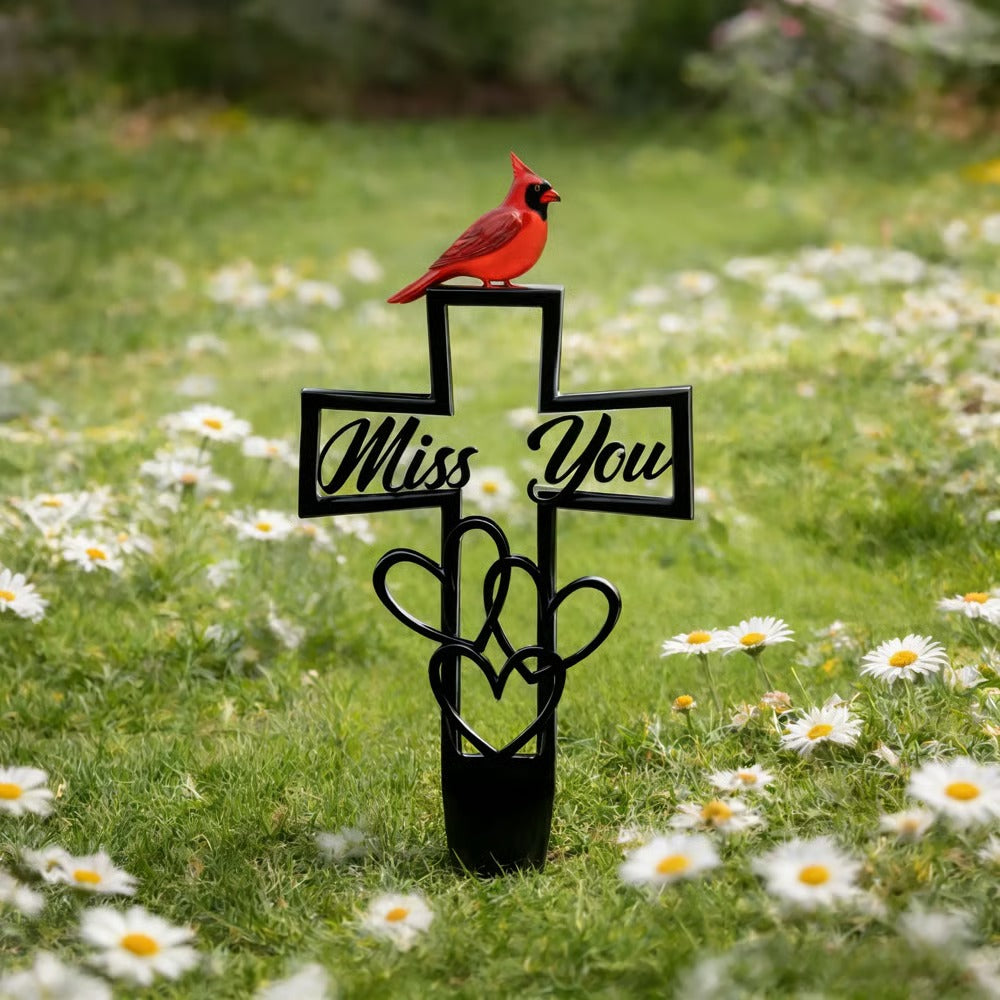 🐦💖Metal Cemetery Memorial Plaque for Remembrance✝️
