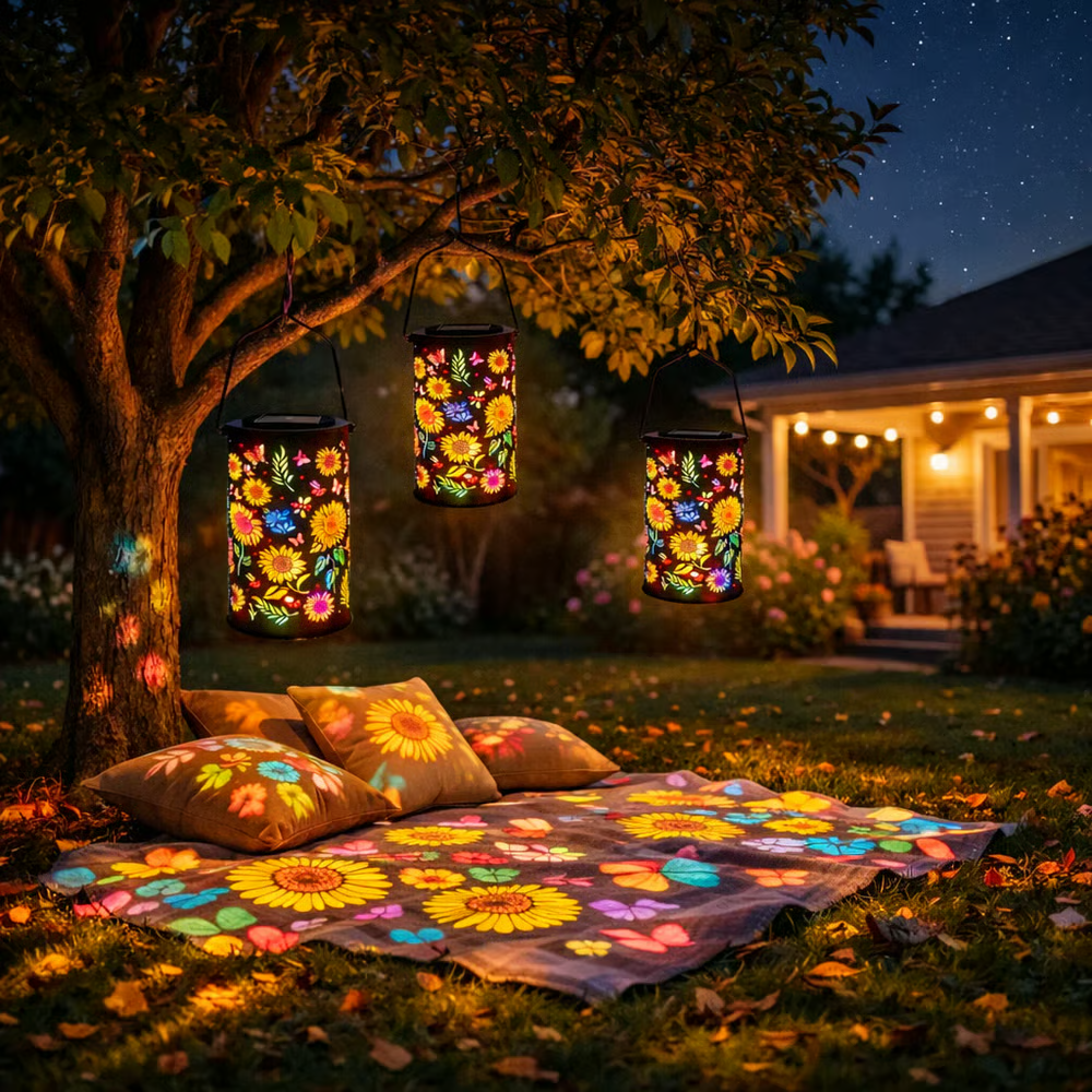 ✨Colorful Sunflower Glow Solar Garden Lantern
